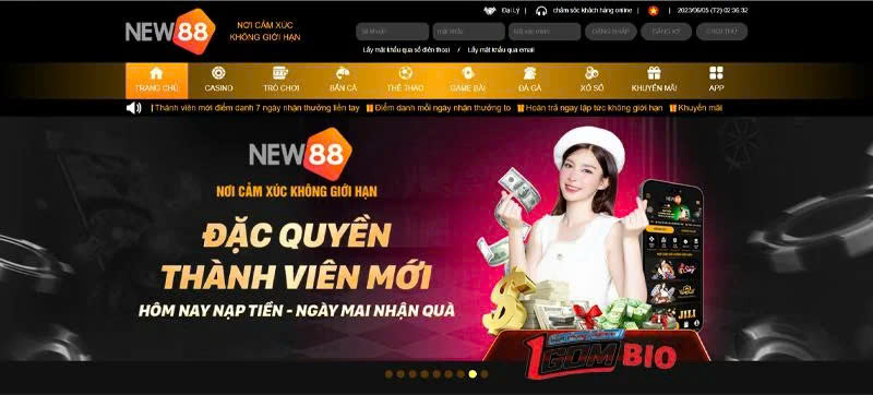 Trở thành hội viên New88 bạn sẽ được nhận ưu đãi khủng