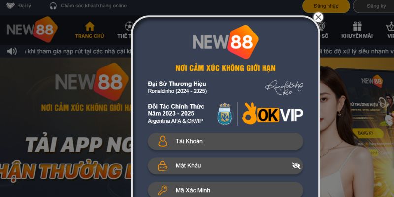 Điều kiện đăng nhập NEW88 người dùng phải lưu ý